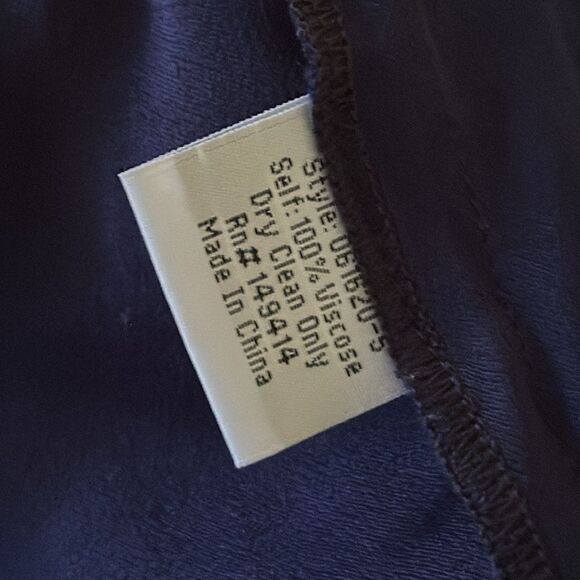 Johnny Was Calme Womens Cropped Palazzo Pants Navy XS - Picture 5 of 5